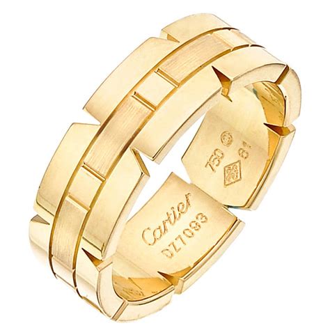 cartier mens ring gold|gold designer rings for men.